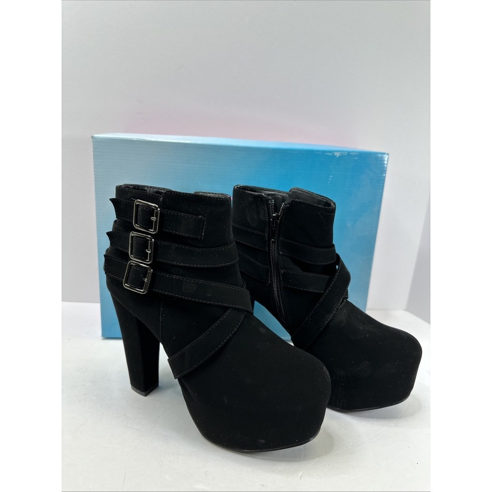 Speed Limit 98 Heels Womens‎ Sz 8 Black Platform 5" Heels Y2K New in Box